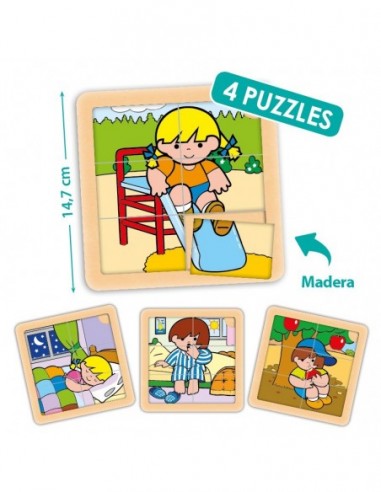 Set 4 puzzles: Zaro y NIta (6 piezas)