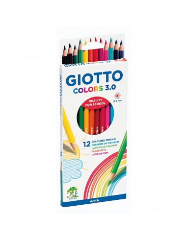 Lápiz Giotto 3.0 12 colores