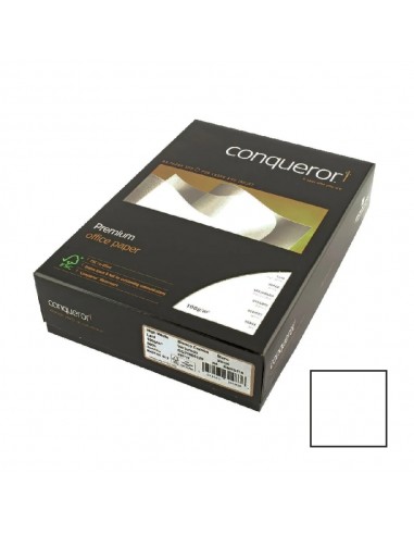 Conqueror Hojas de papel premium A4 color blanco 100 g/m² 500 hojas 
