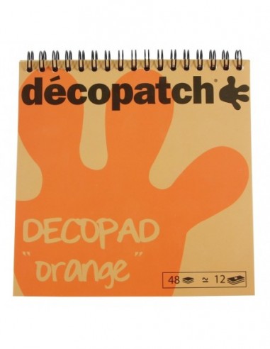 Décopatch Bloc Color 15X15 Naranja