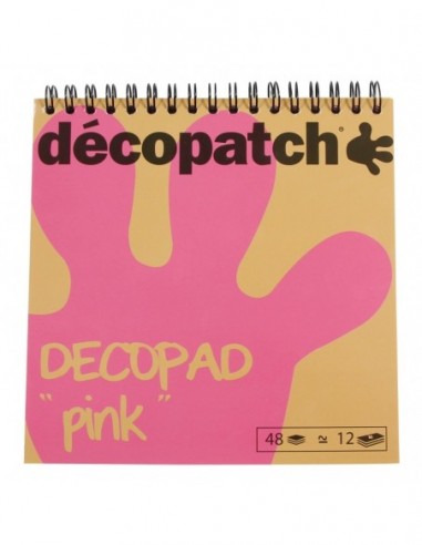 Décopatch Bloc Color 15X15 Rosa