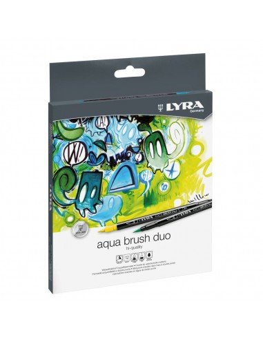 Rotulador Lyra Aqua Brush DUO 12 colores
