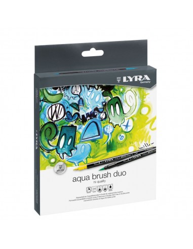 Rotulador Lyra Aqua Brush DUO 24 colores