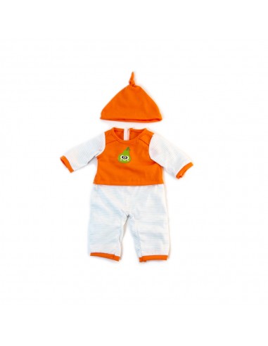 Pijama frio naranja para muñeco de 38cm